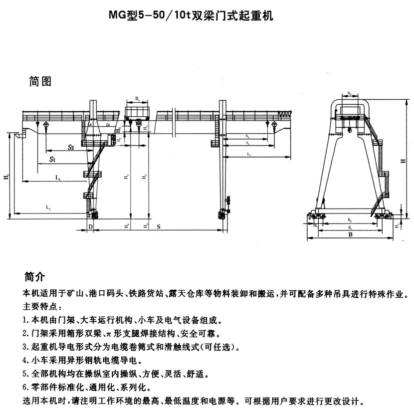 MG型通用門式起重機(jī)